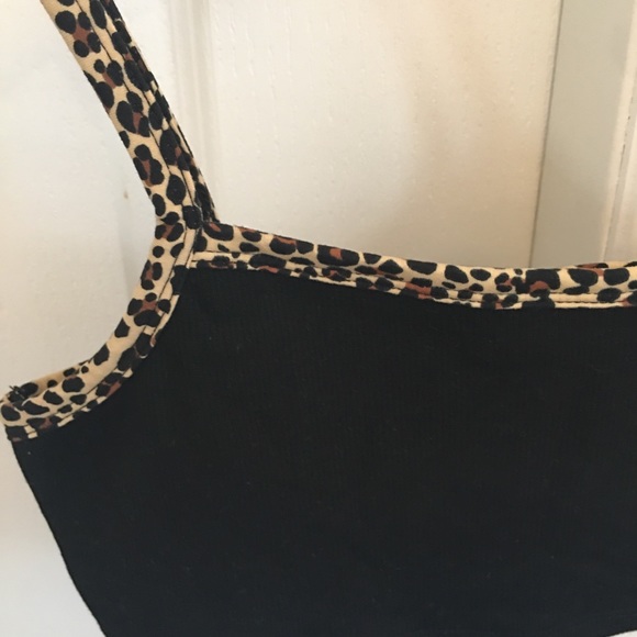 leopard print crop tank top!! - Picture 2 of 3